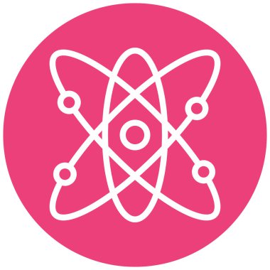 atom. Web simgesi basit tasarım