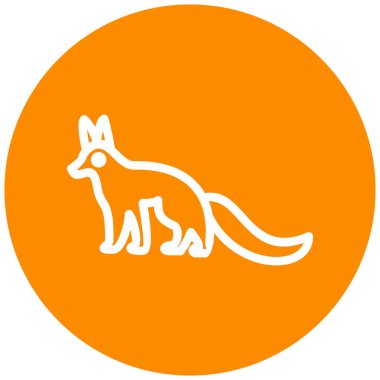 fox modern simge vektör illüstrasyonu