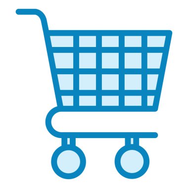 Alışveriş Arabası. Web simgesi basit tasarım 