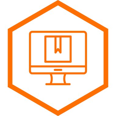 Bilgisayar simgesinin vektör illüstrasyonu