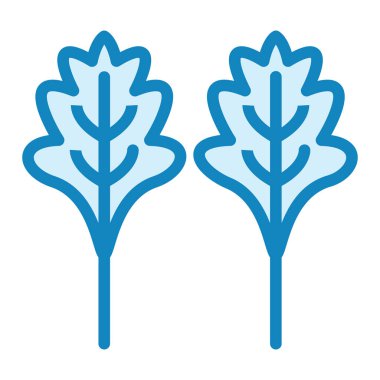 Arugula. Web simgesi basit illüstrasyon 