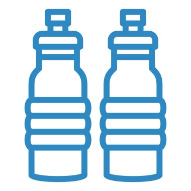 Su şişesi ikon vektörü. Yiyecek içecek işareti. izole edilmiş sembol çizimi