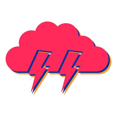 Bulut hesaplama tasarımı, vektör illüstrasyon eps10 grafiği