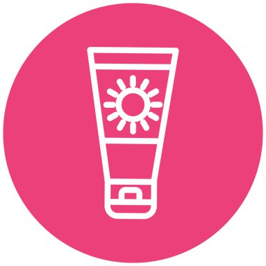 güneş kremi vektör illüstrasyonu