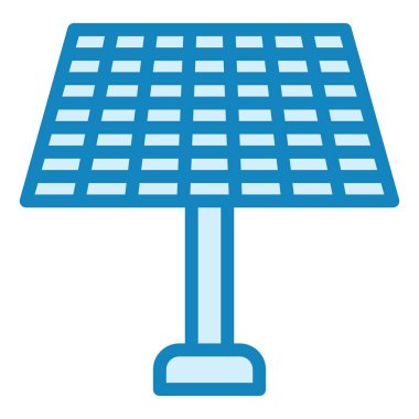 Güneş paneli. Web simgesi basit illüstrasyon 