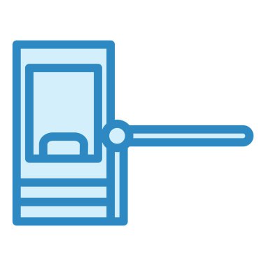 Paralı yol. Web simgesi basit illüstrasyon 