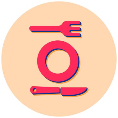 Mutfak aletleri. Basit resimleme