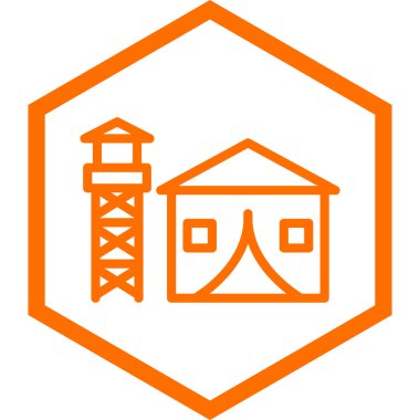 Yapı vektörü simgesi modern illüstrasyon