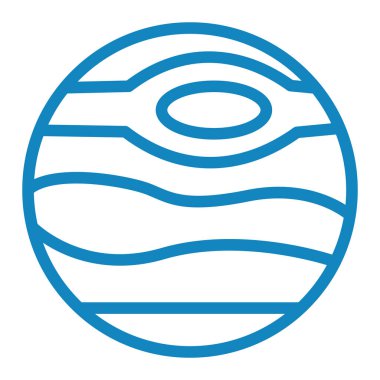 Gezegen. Web simgesi basit illüstrasyon