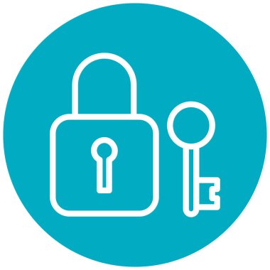 ikon vektör illüstrasyonunu kilitle