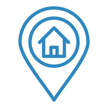 konum pin simgesi vektör illüstrasyonu