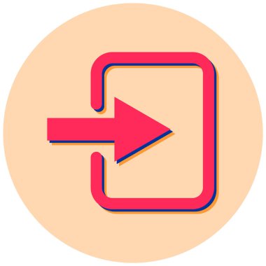 Ok. Web simgesi basit illüstrasyon