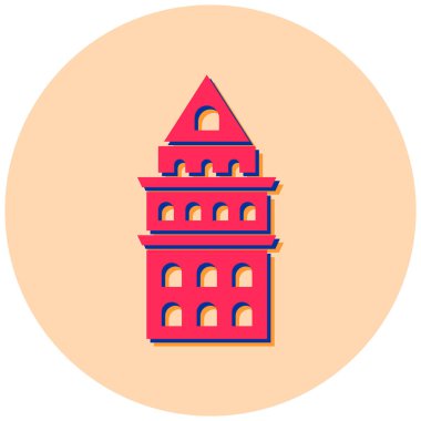 Kiliseye. Web simgesi basit illüstrasyon