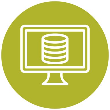 Bilgisayar. Web simgesi basit illüstrasyon