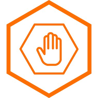 El simgesinin vektör illüstrasyonu