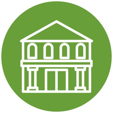 Modern yapı simgesinin vektör illüstrasyonu