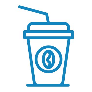 Kahve fincanı ikon vektörü. İnce çizgi işareti. izole edilmiş sınır sembolü çizimi