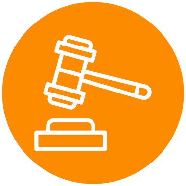 Açık arttırma. Web simgesi basit illüstrasyon