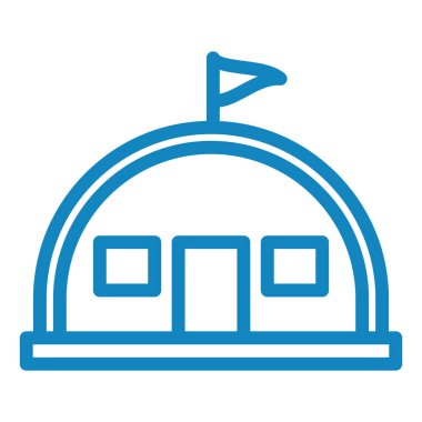 Bina. Web simgesi basit tasarım