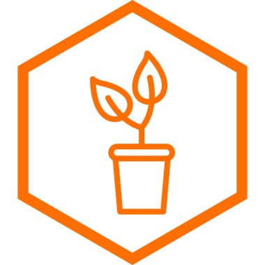 bitki simgesi vektör illüstrasyonu