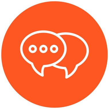 Konuş. Web simgesi vektör illüstrasyonu