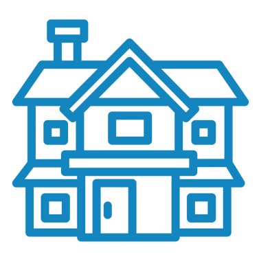 Ev. Web simgesi basit illüstrasyon