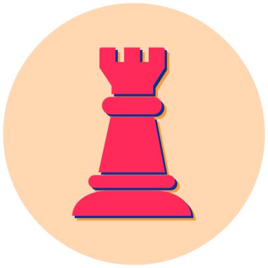 Satranç. Web simgesi basit illüstrasyon