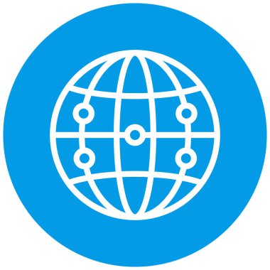 küresel ağ. Basit resimleme