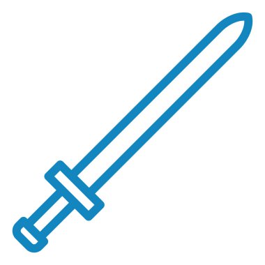 Kılıç. Web simgesi basit illüstrasyon