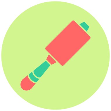 Patenli fırça ikonu. vektör illüstrasyonu