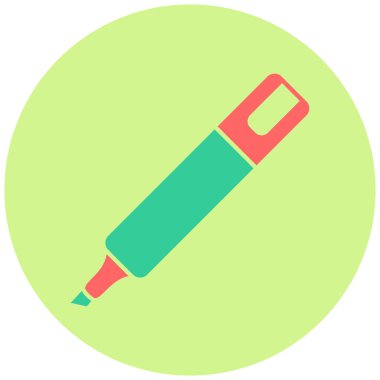 İşaretleyici. Web simgesi basit illüstrasyon