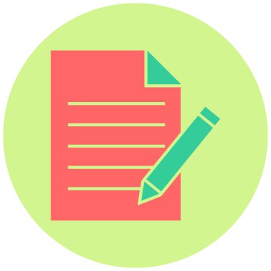 Belge. Web simgesi basit illüstrasyon