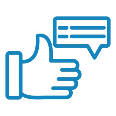 başparmak yukarı simgesi, vektör illüstrasyonu