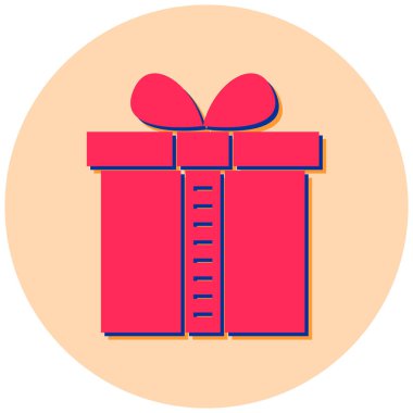 Hediye. Web simgesi basit illüstrasyon