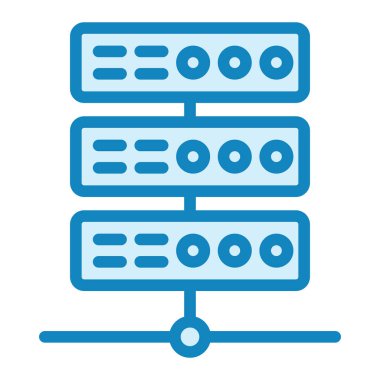 Sunucu. Web simgesi basit illüstrasyon