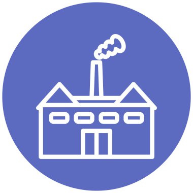 Fabrika. Web simgesi basit tasarım