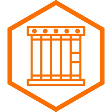 Modern simge işaretinin vektör illüstrasyonu