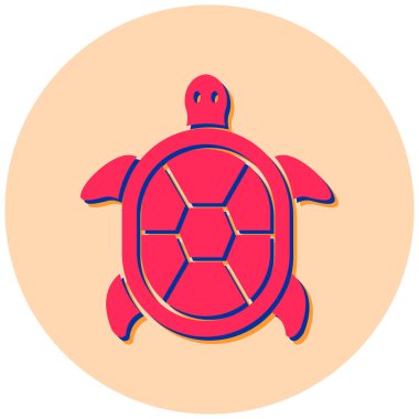 Kaplumbağa vektör simgesi modern illüstrasyon