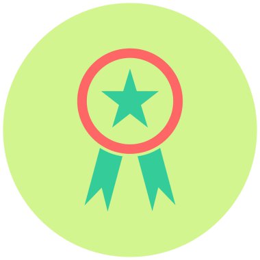 Rozet. Web simgesi basit illüstrasyon