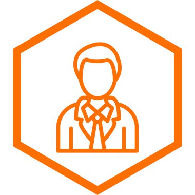 Bir insan simgesinin vektör illüstrasyonu