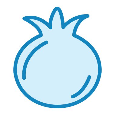 Nar simgesi vektör illüstrasyonu 