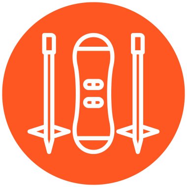 Kaykay simgesi vektör illüstrasyonu