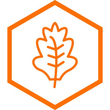 Yaprak simgesi, vektör illüstrasyonu