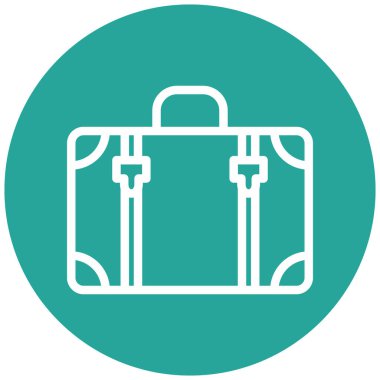 Çanta. Web simgesi basit illüstrasyon