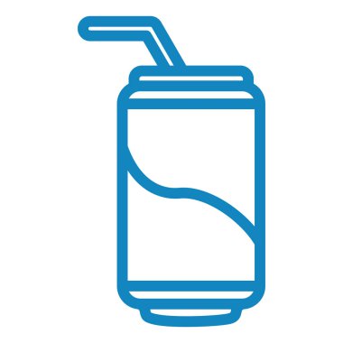 Gazoz. Web simgesi basit illüstrasyon