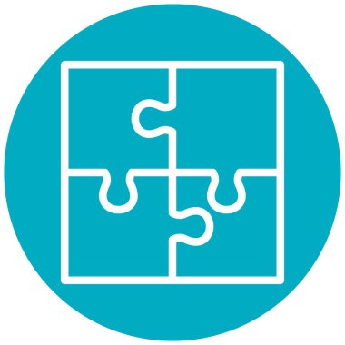 Bulmaca simgesi vektör çizimi