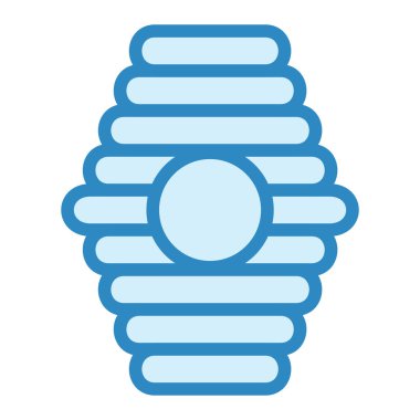 Arı kovanı simgesinin vektör illüstrasyonu 