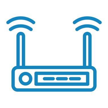 router simgesi vektör illüstrasyonu