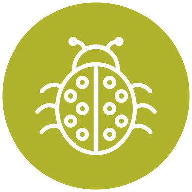 Böcek. Web simgesi basit illüstrasyon