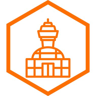 Petrol rafineri simgesinin vektör çizimi